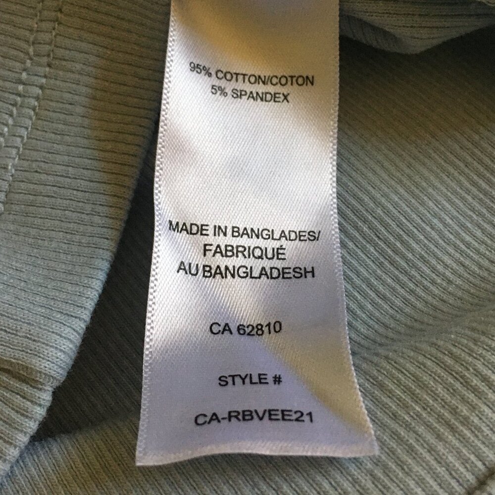 Ricki's Ice Blue Ribbed V-Neck Cotton Camisole Adjustable Straps - Picture 9 of 14